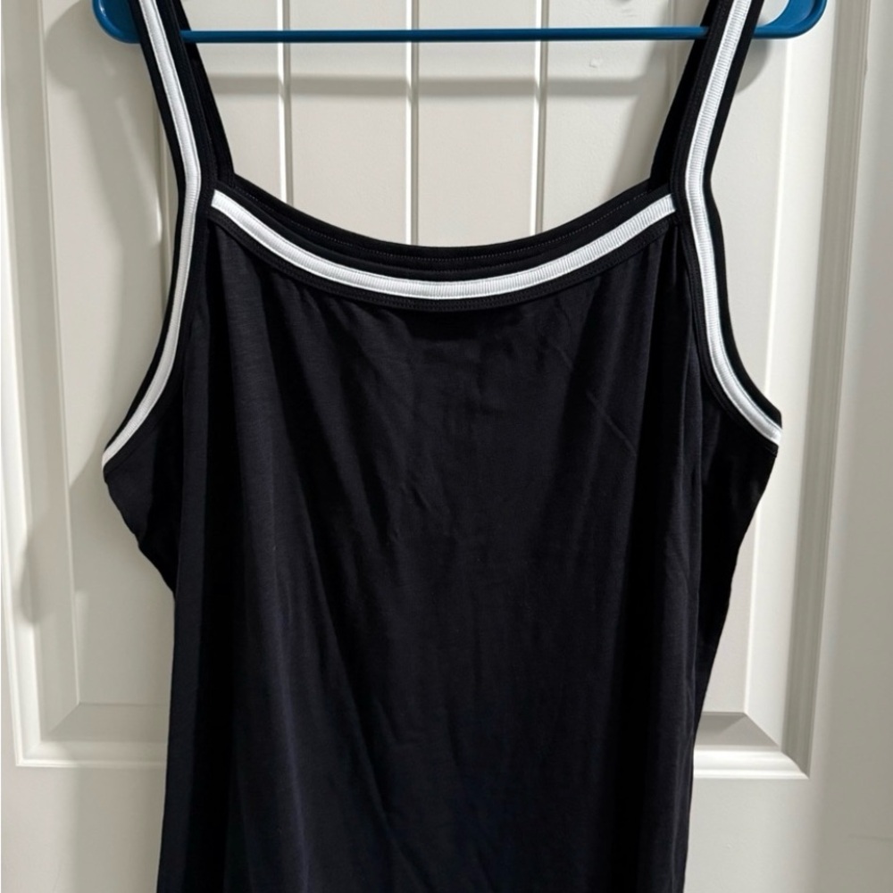 Torrid Black Camisole with White Accents